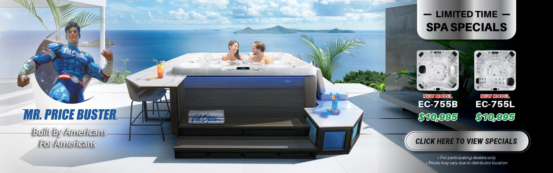 Calspas hot tub being used in a family setting - Manitoba
